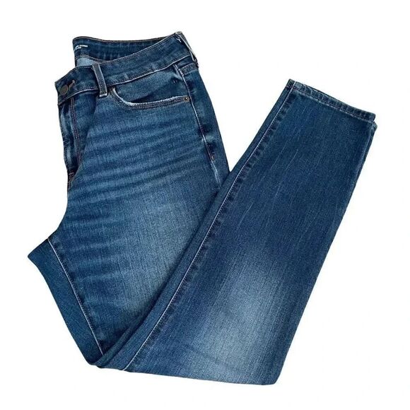 Old Navy Pop Icon Skinny Mid-Rise Dark Blue Womens Jeans SZ 8 Short - Picture 9 of 12